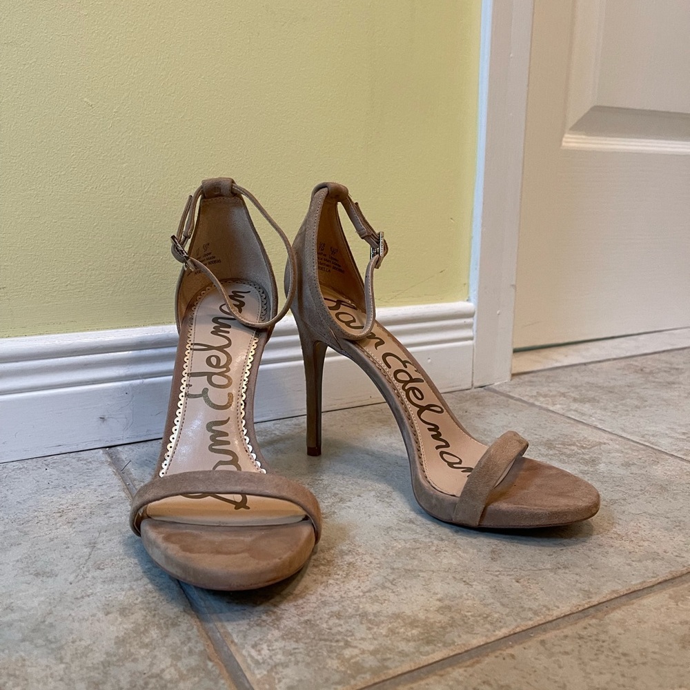 Sam Edelman Suede Nude Sandals